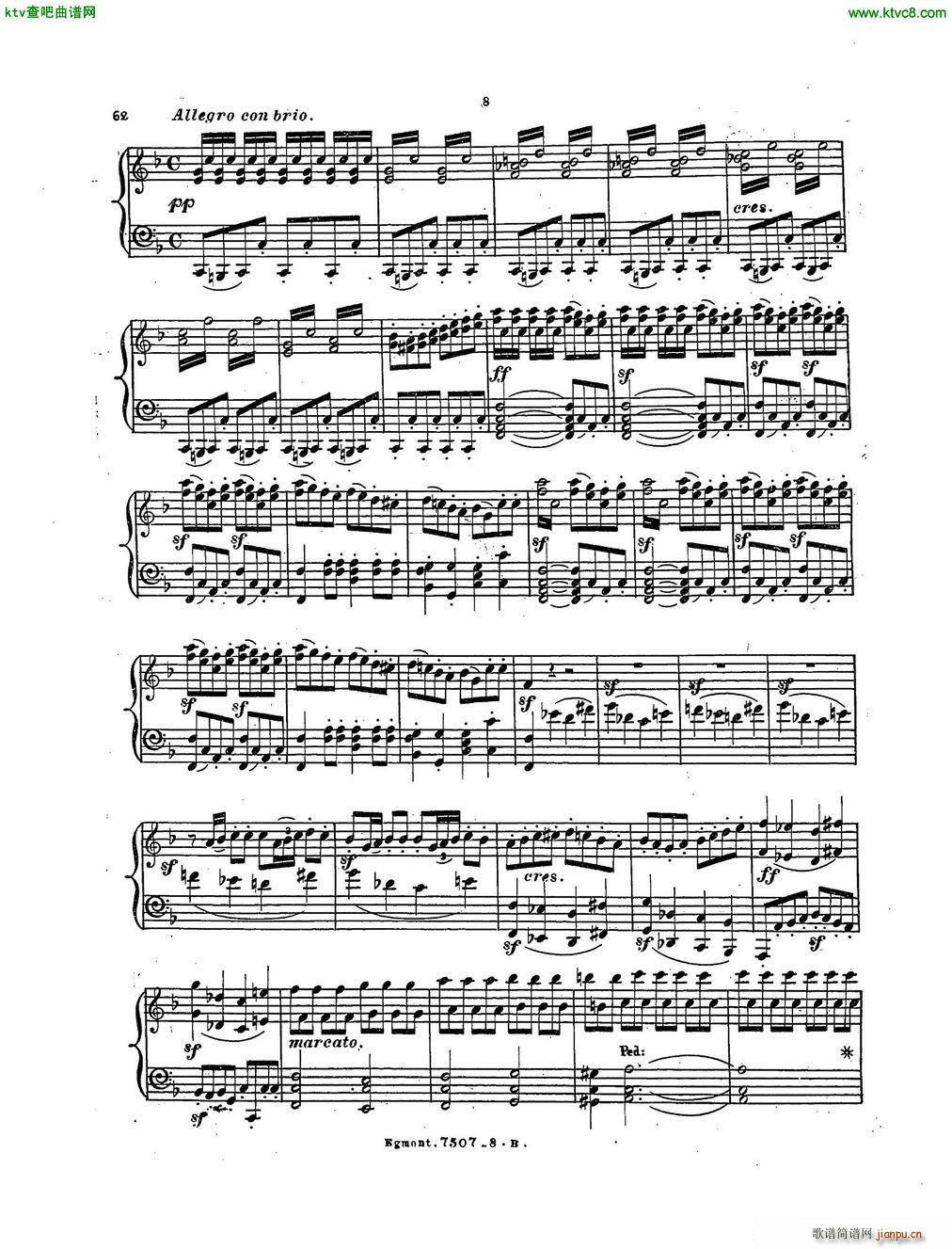 Beethoven op 84 Egmont Overture arr Weiss(V)7