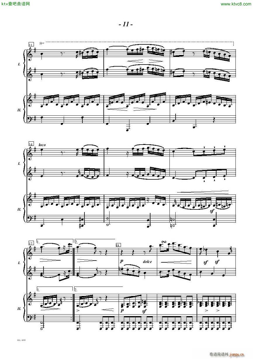 Diabelli Sonata Op33 For Two Pianos(V)11