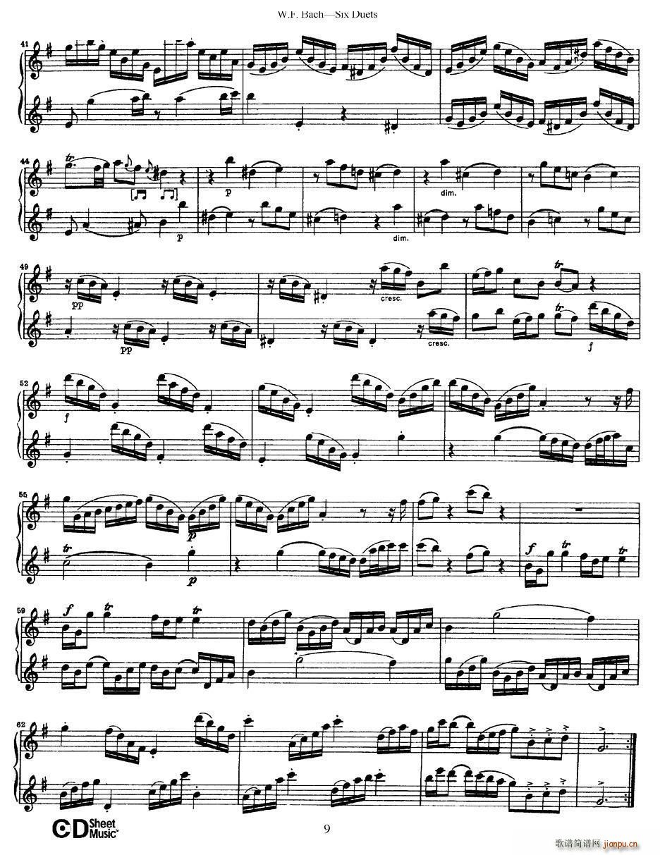 Six Duets 6׶ 2(V)3