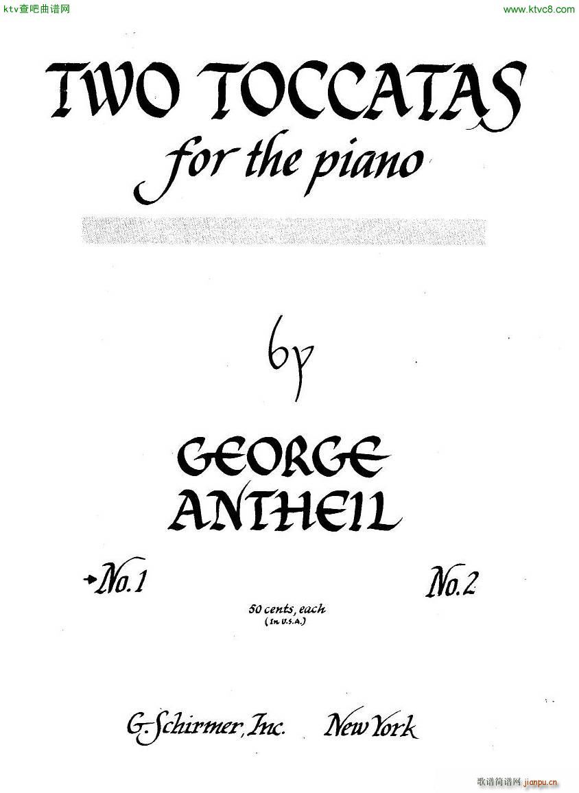 Antheil 2 Toccatas(V)1