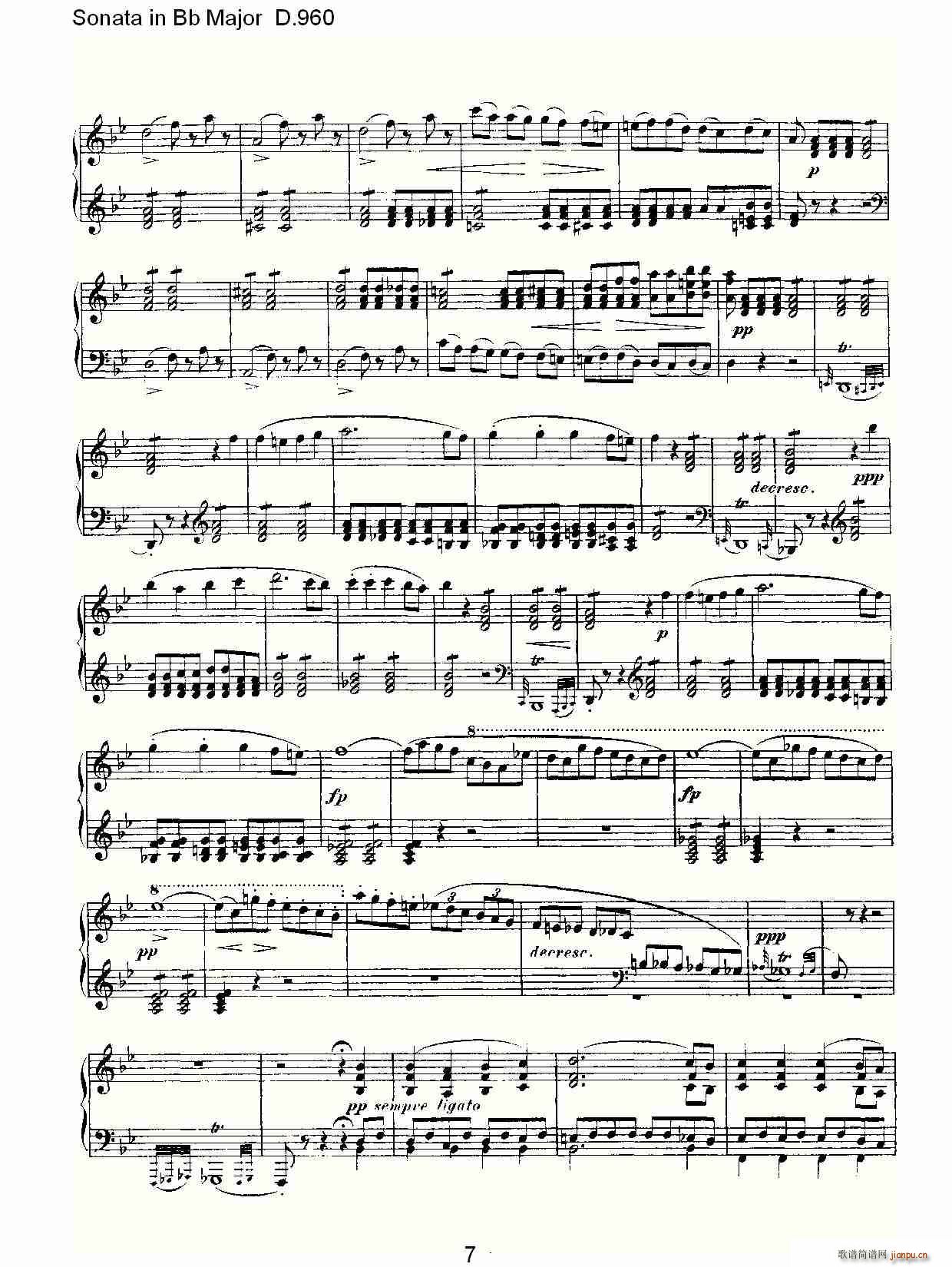 Sonata in Bb Major D.960(ʮּ)7