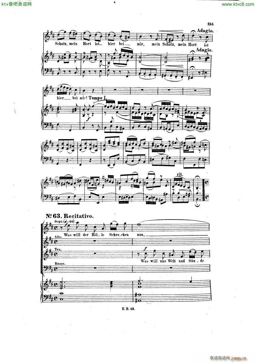 Bach JS BWV 248 Christmas Oratorio No 62 64(V)6