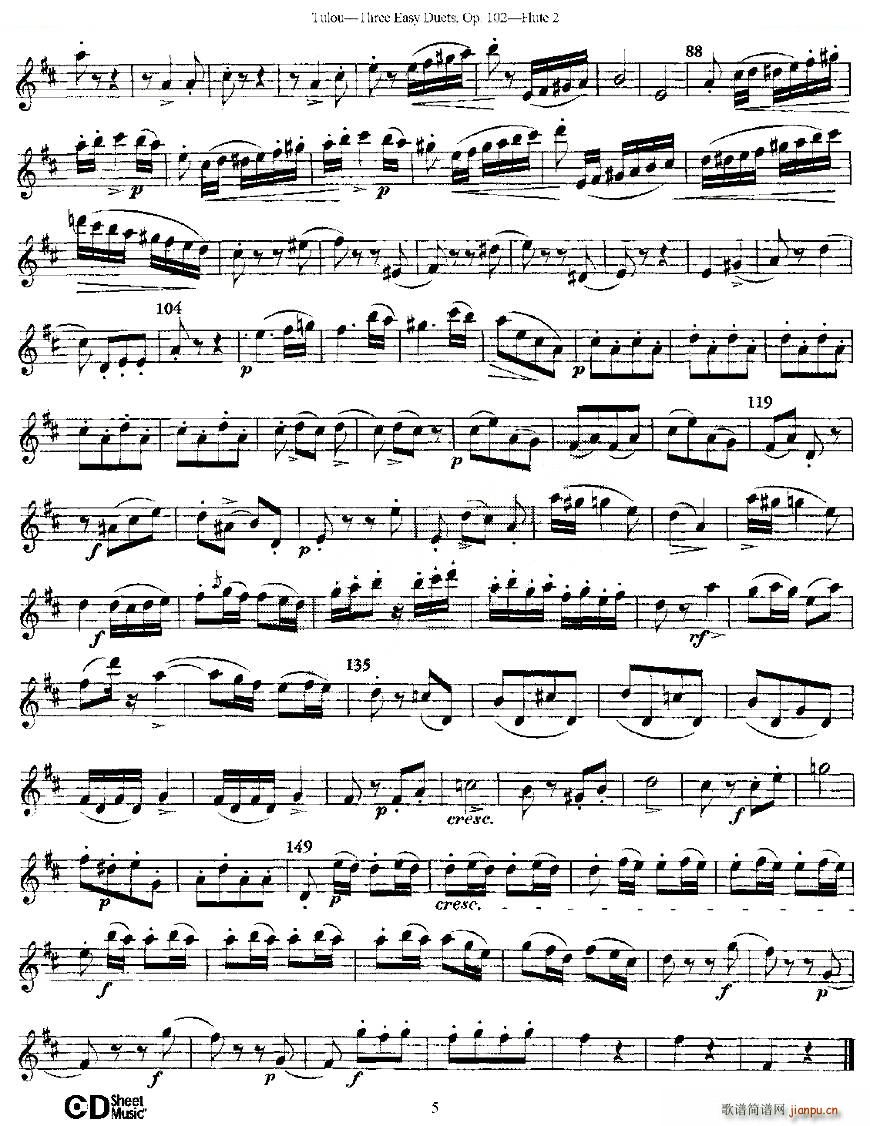 Three Easy Duets Op 102 ֮ڶL ׺Ʒ102̖(ho) ~(ѺV)5