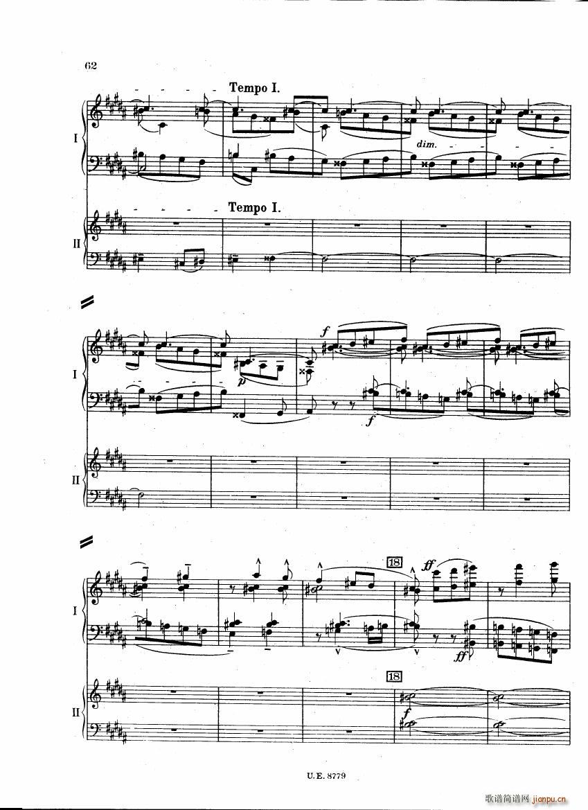 Bartok SZ 83 Piano Concerto 1 2p reduct (V)19