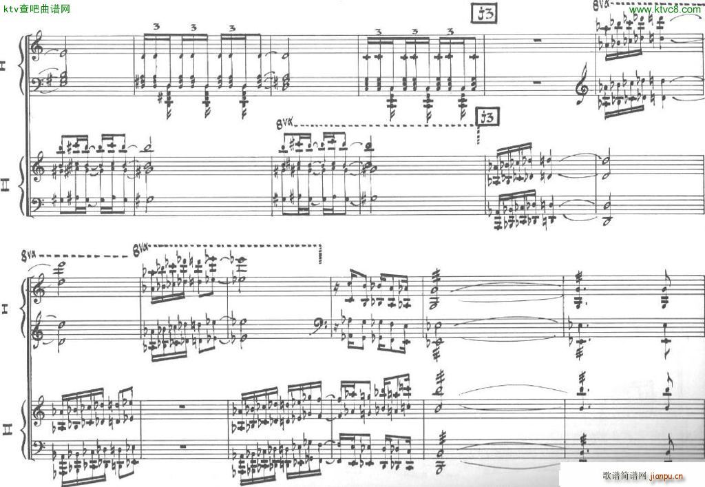 Bolling Sonata for Two Pianist no 2 Part3(V)13