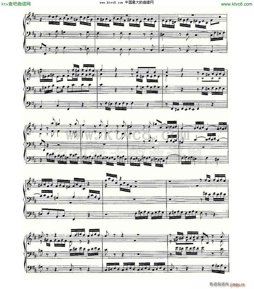 Prelude and Fugue in D Major BWV 532 LV(ʮּ)9