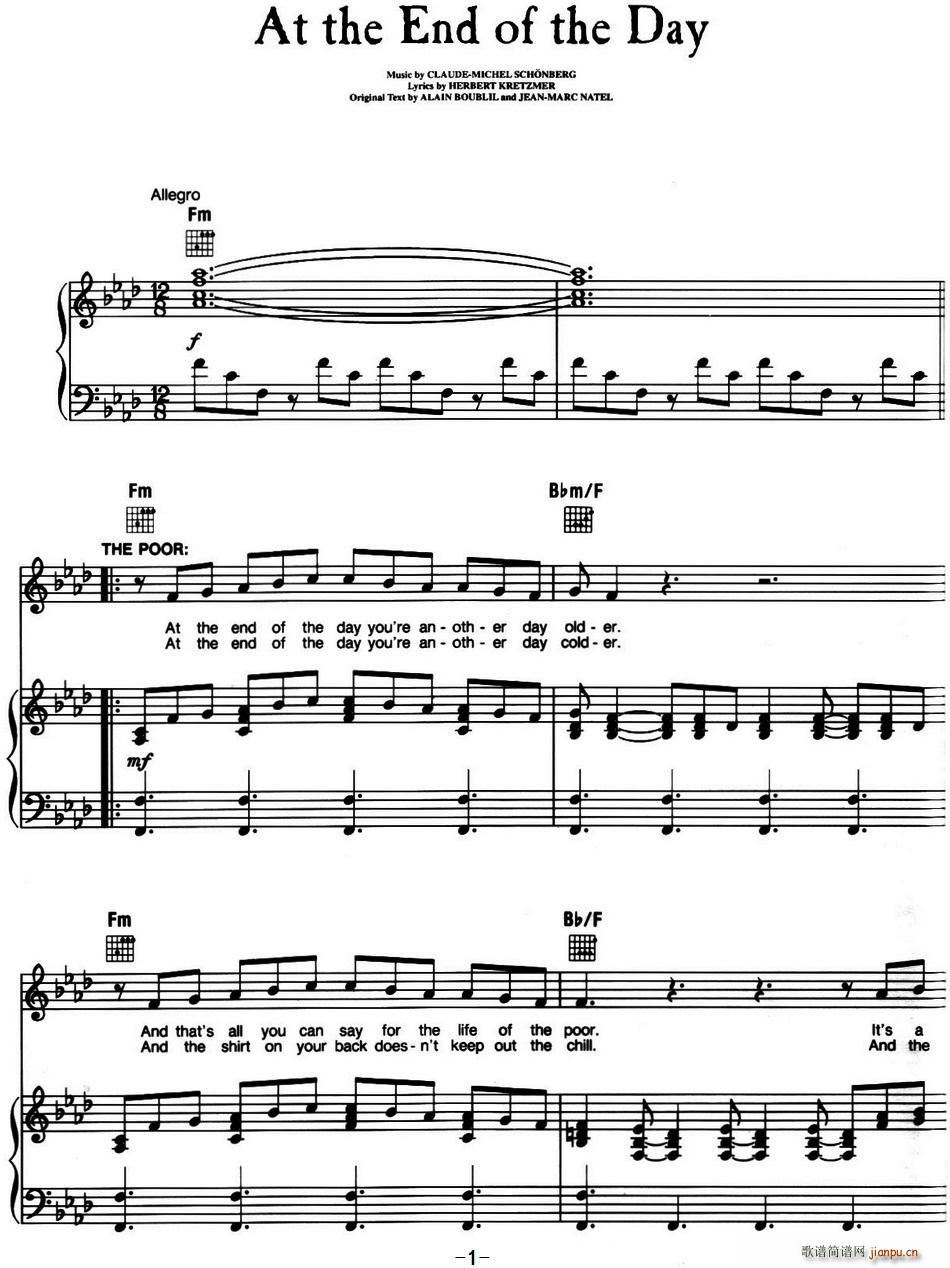 At the End of the Day  K Les Miserables x(ʮּ)1