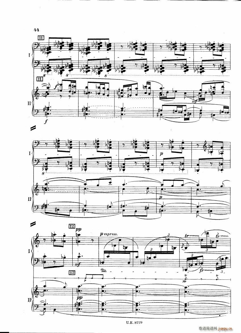 Bartok SZ 83 Piano Concerto 1 2p reduct (V)1