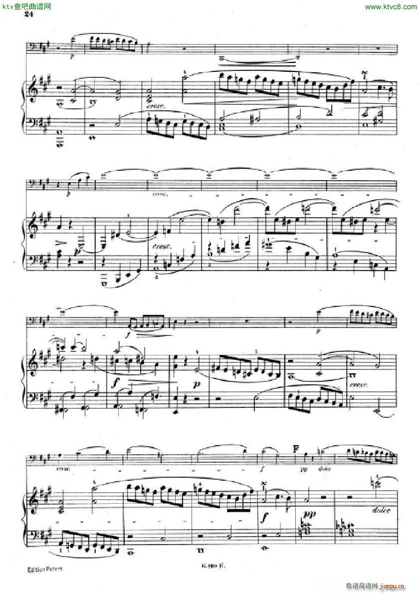 Hummel Sonata for cello and piano(V)22