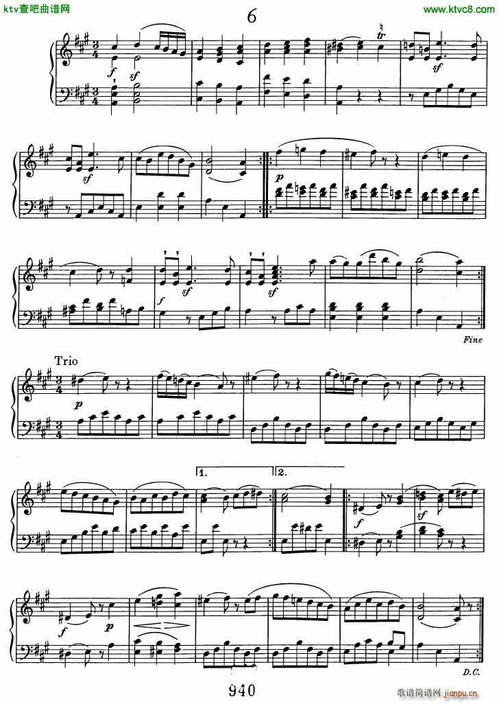 Beethoven WoO 7 12 Minuets(V)6