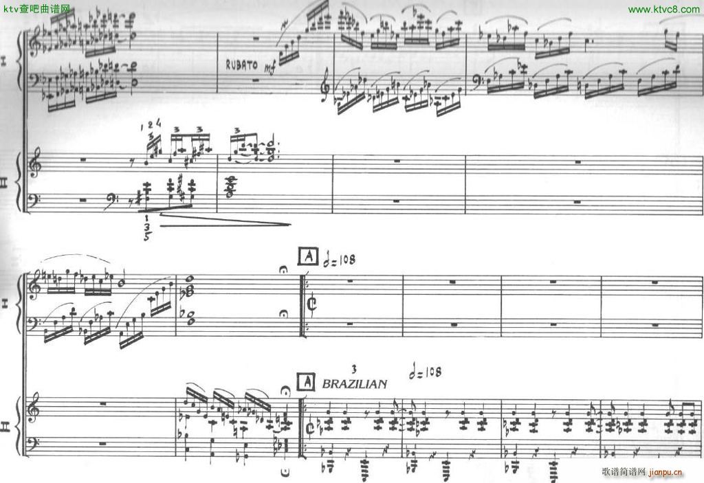 Bolling Sonata for Two Pianist no 2 Part1 1(V)3