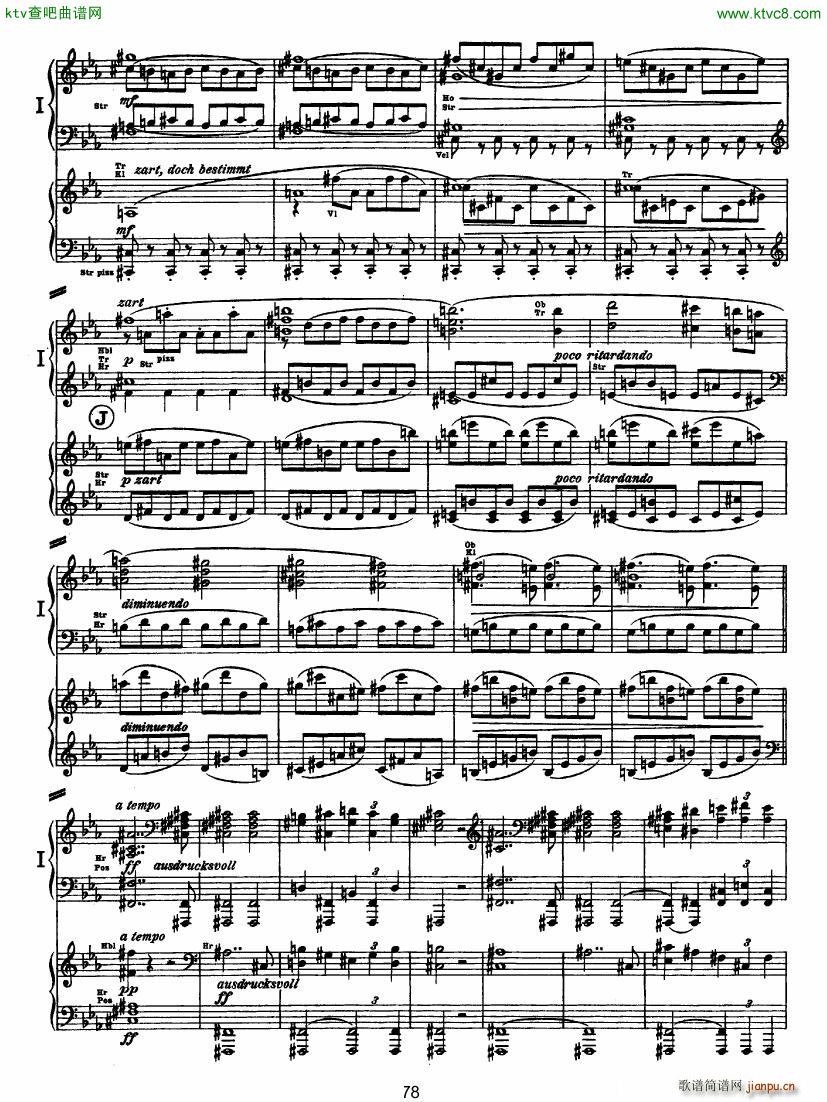 Bruckner Symphony No 4 4 hands arr (V)27
