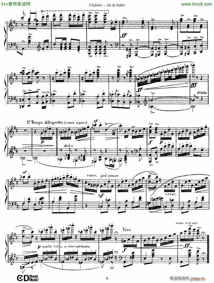 Chabrier Air de Ballet(V)6