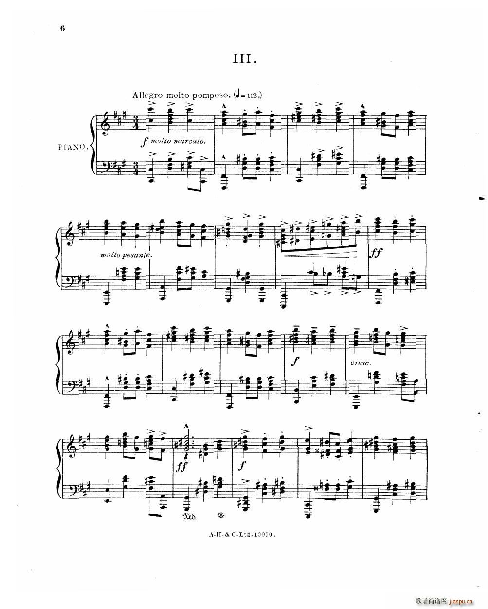 Bowen Serious Dances for piano Op 51(V)8