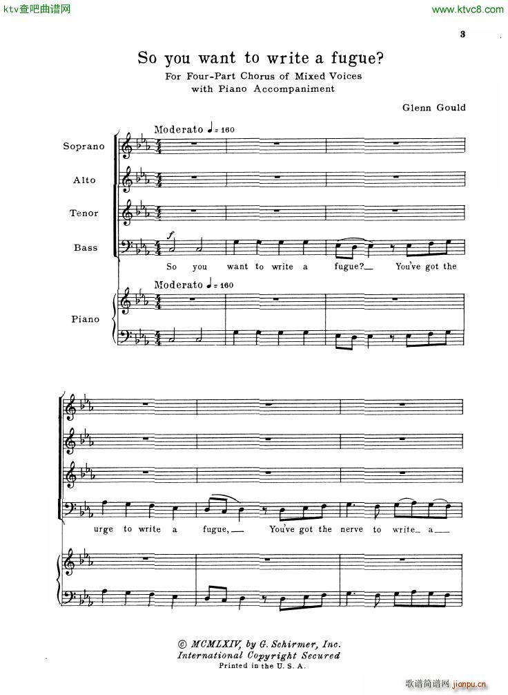 Gould Glenn So you want to write a fugue(V)1