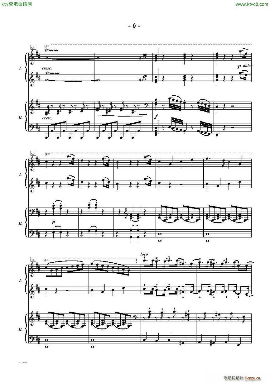 Diabelli Sonata Op33 For Two Pianos(V)6