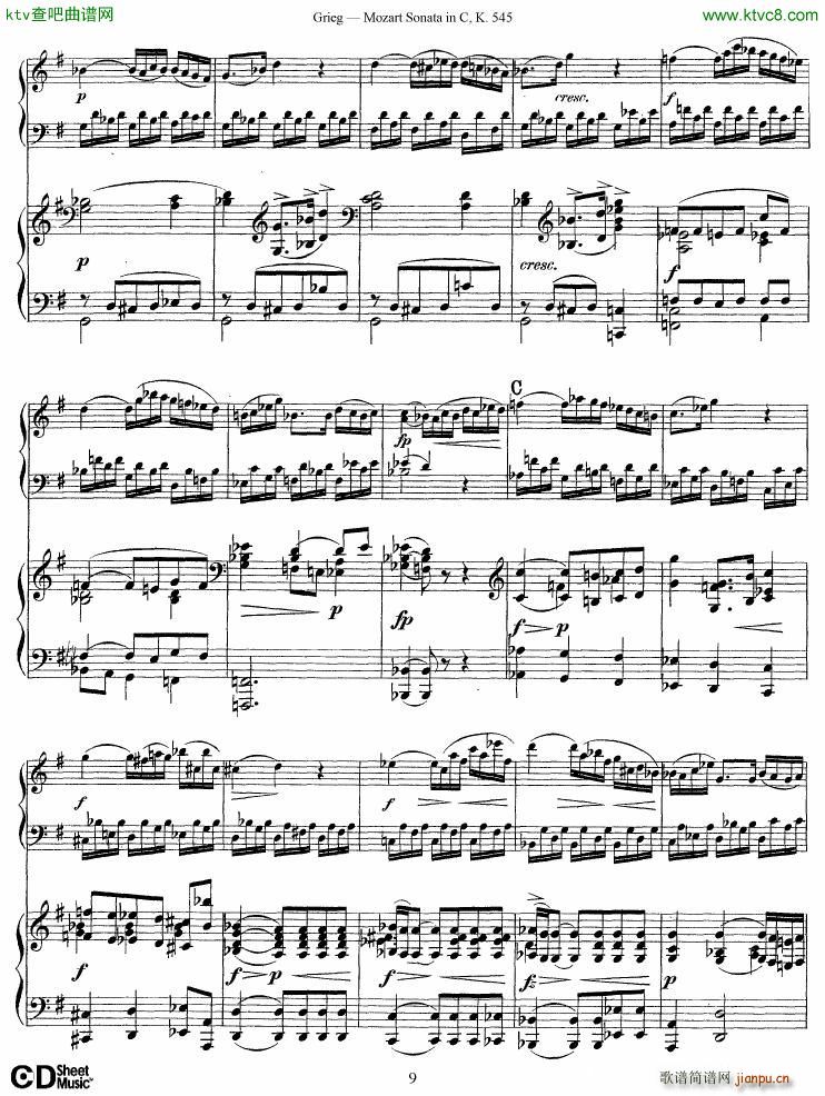 Grieg Mozart sonata KV545 2 pianos(V)9