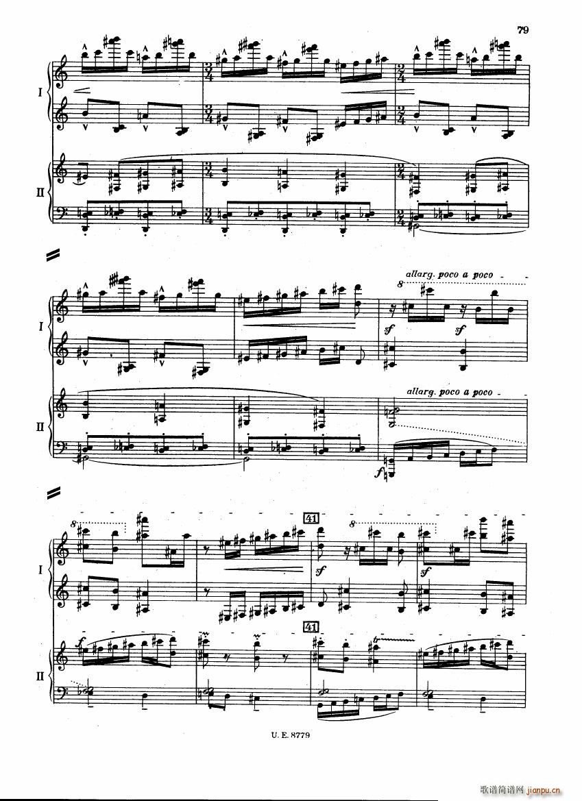 Bartok SZ 83 Piano Concerto 1 2p reduct (V)36