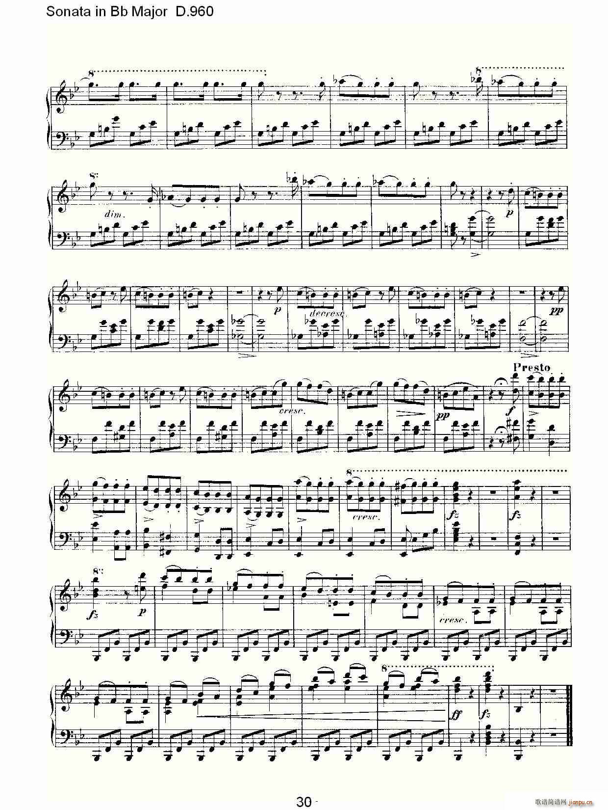 Sonata in Bb Major D.960(ʮּ)30