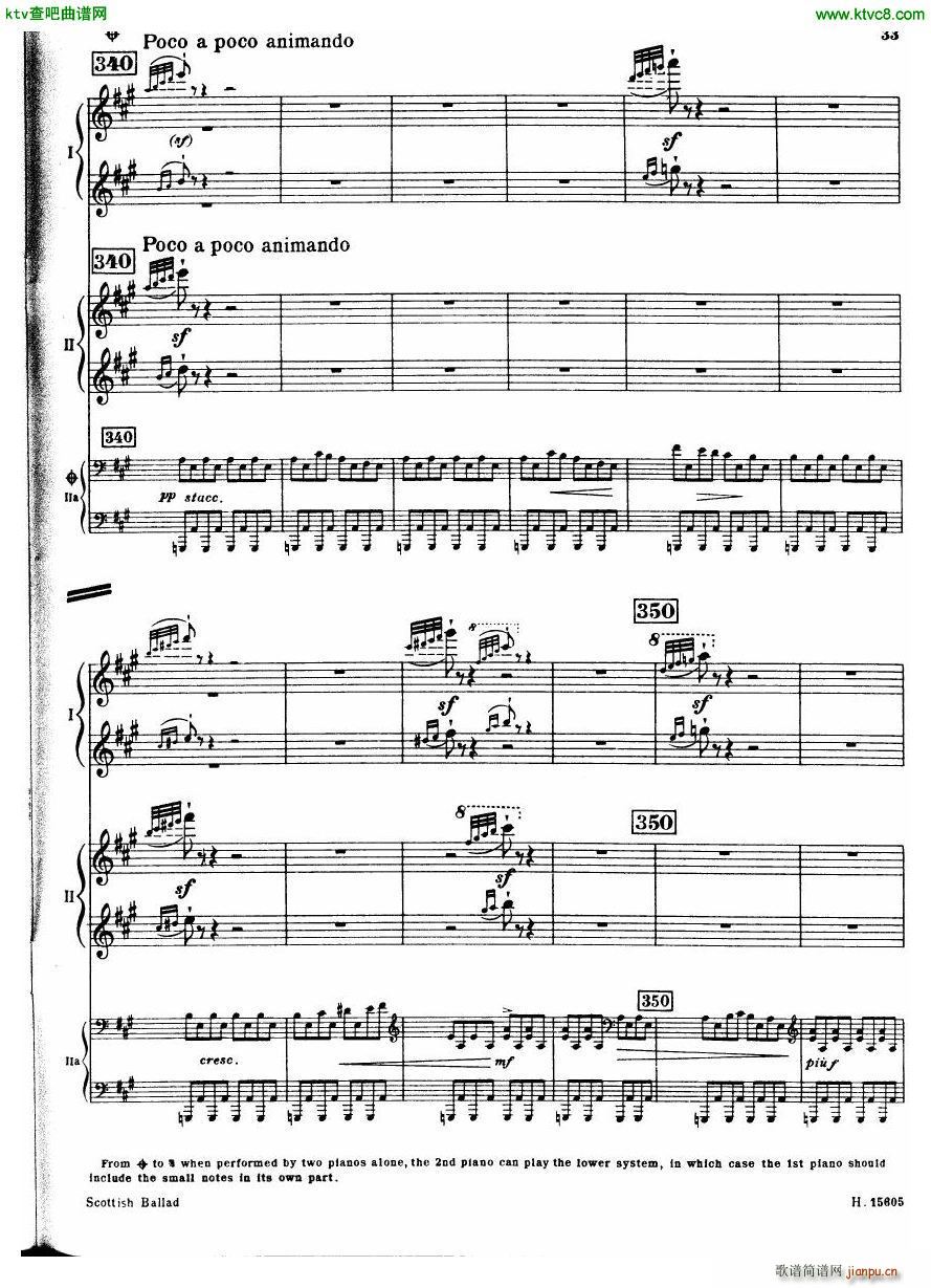 Britten Scottish Ballad op 26 arr for 2 pianos(V)34