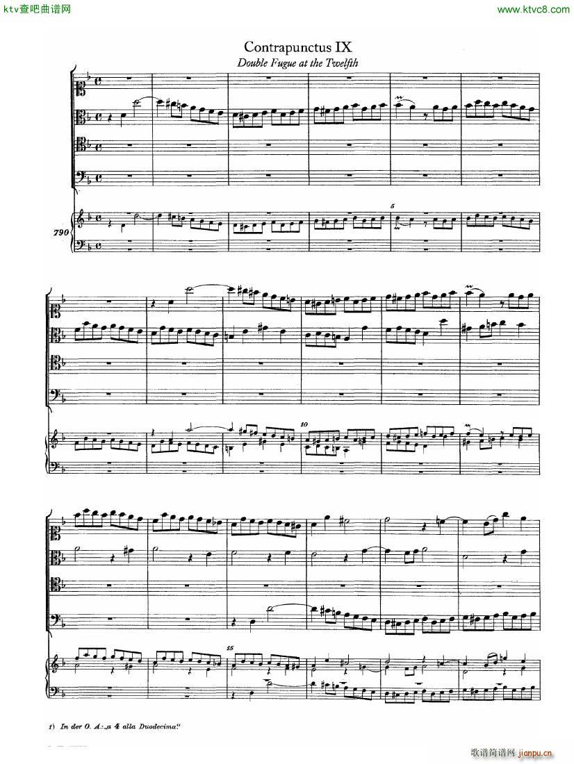 Bach JS BWV 1080 Kunst der Fuge part 1 (V)6