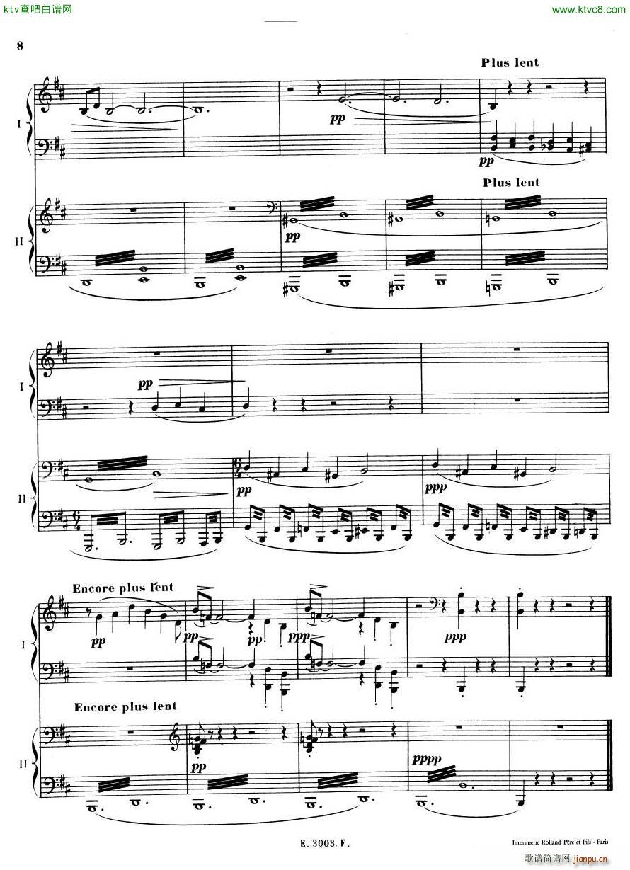 Debussy Ravel 3 Nocturnes 2pno(V)8