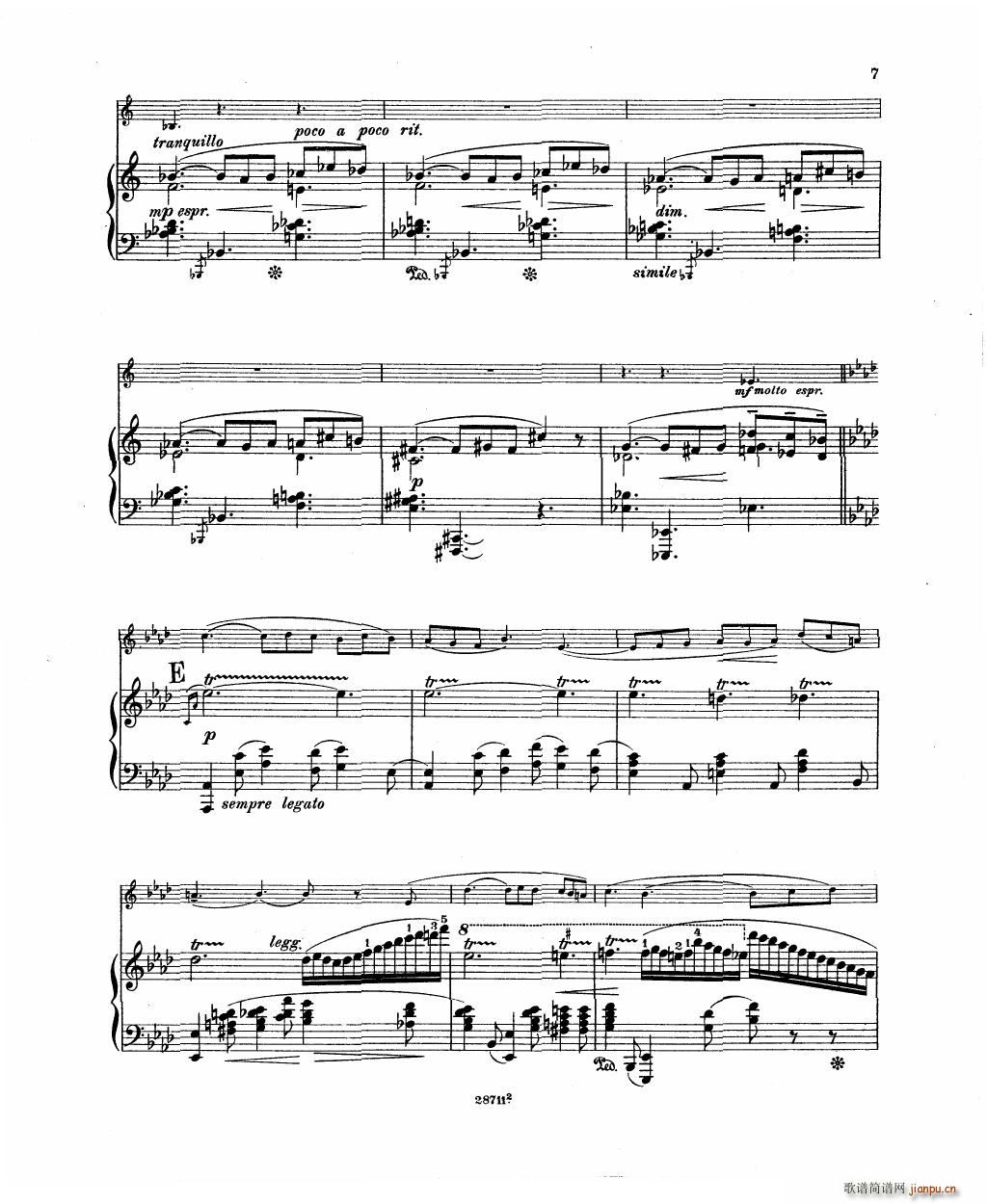 Bowen Barcarolle for violin and piano(V)9
