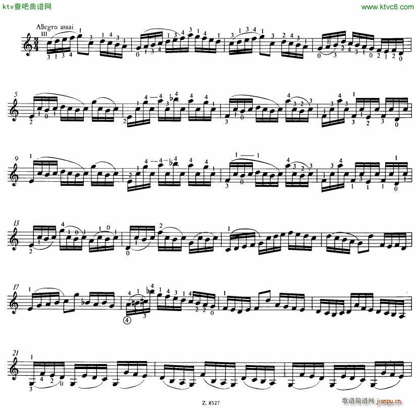 Bach JS BWV 1005 Sonata for Solo Violin in C(V)38
