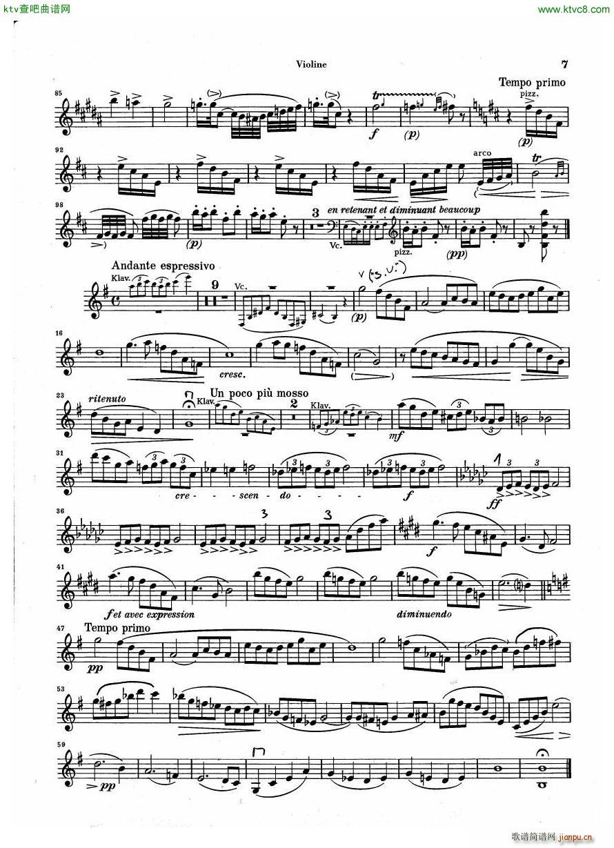 Debussy Piano Trio in G parts(V)6