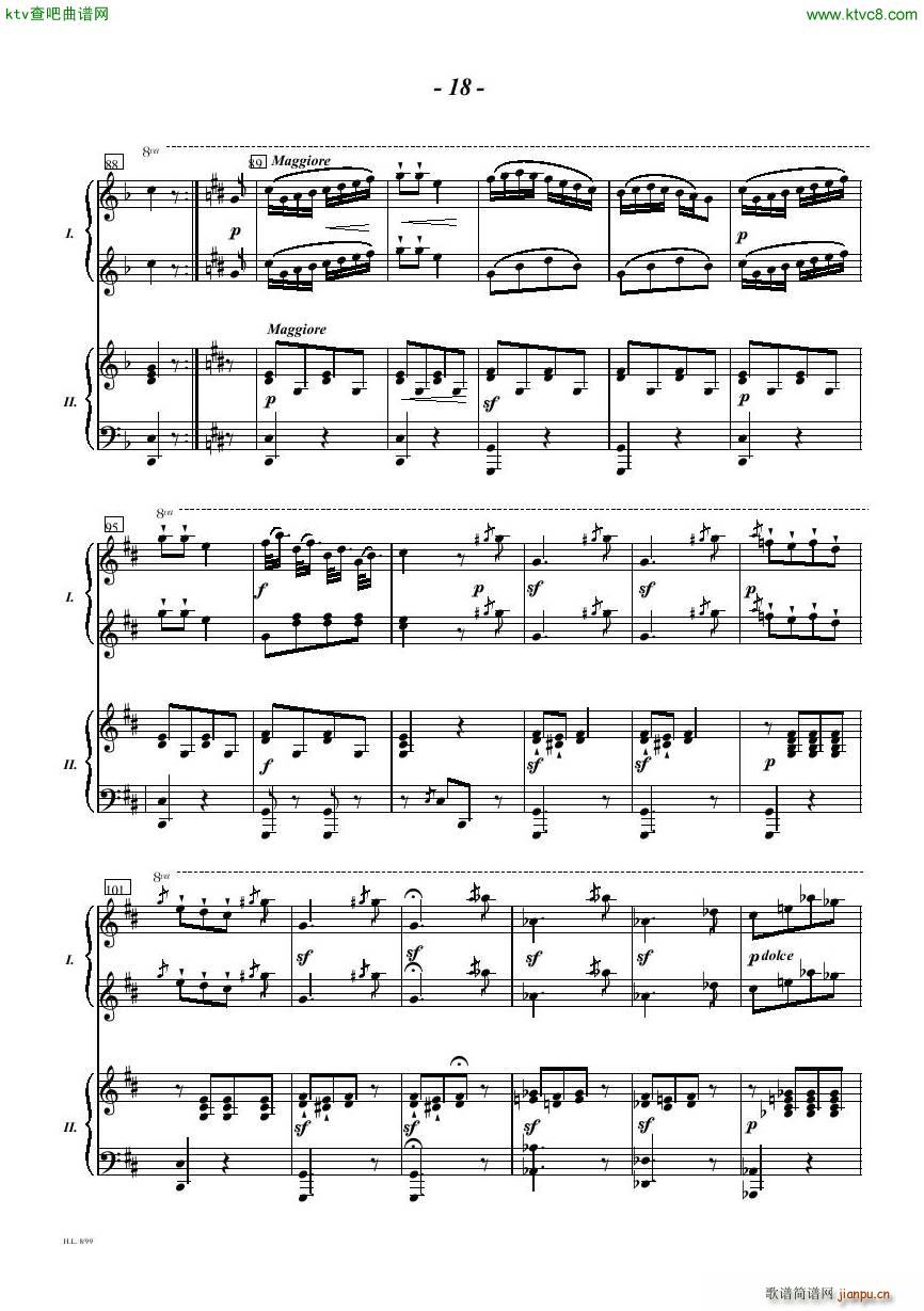 Diabelli Sonata Op33 For Two Pianos(V)18