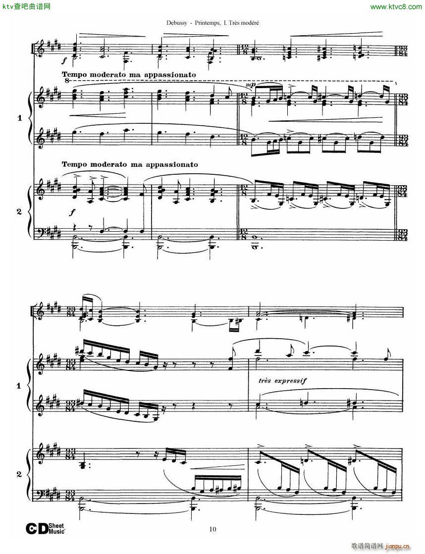 Debussy Printemps I(V)10
