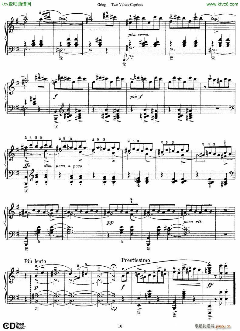 Grieg Two Valses Caprices(V)10
