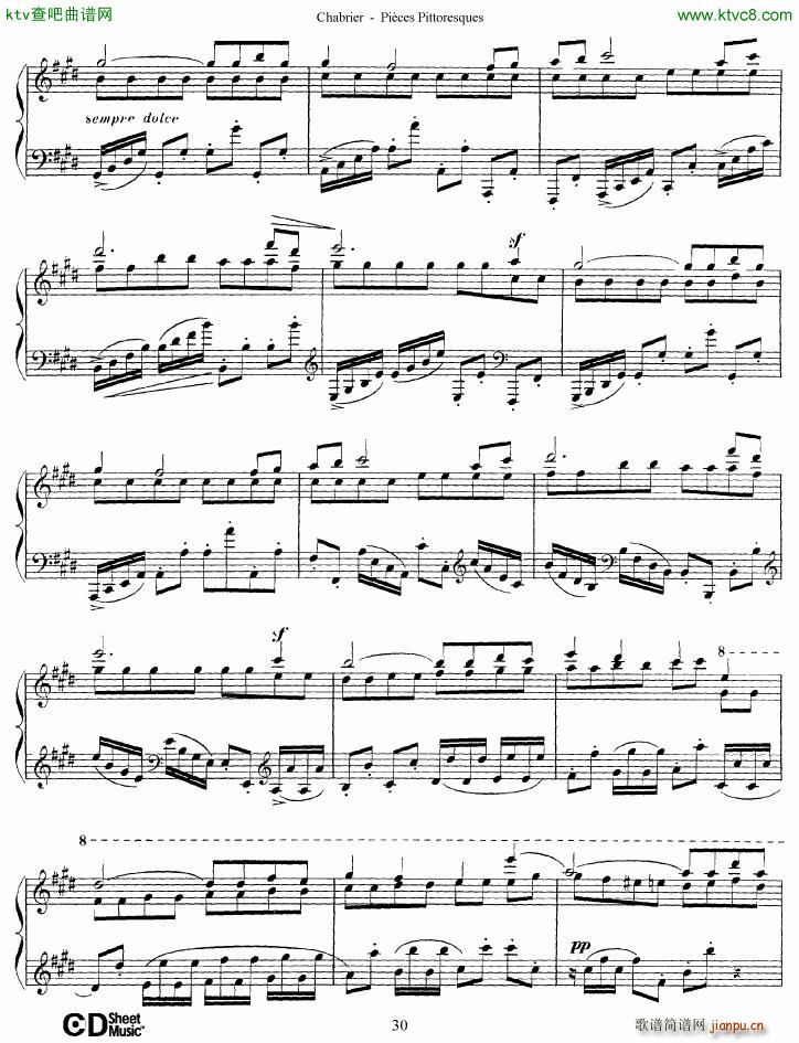 Chabrier Pices Pittoresques 7 10(V)1