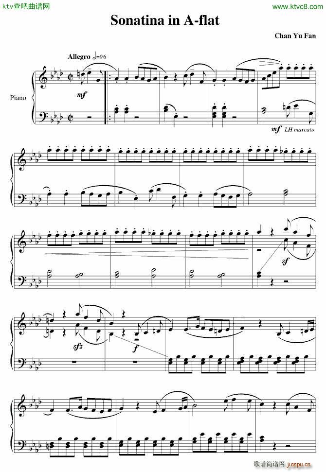 Sonatina in A flat(V)1