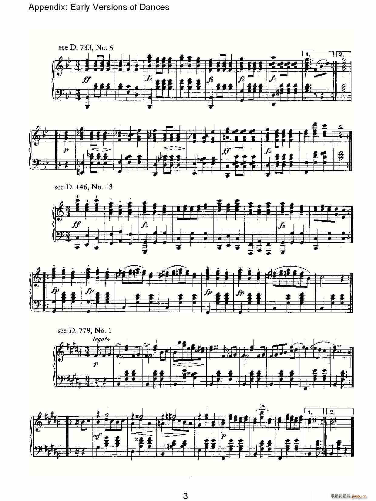 Early Versions of Dances(ʮּ)3