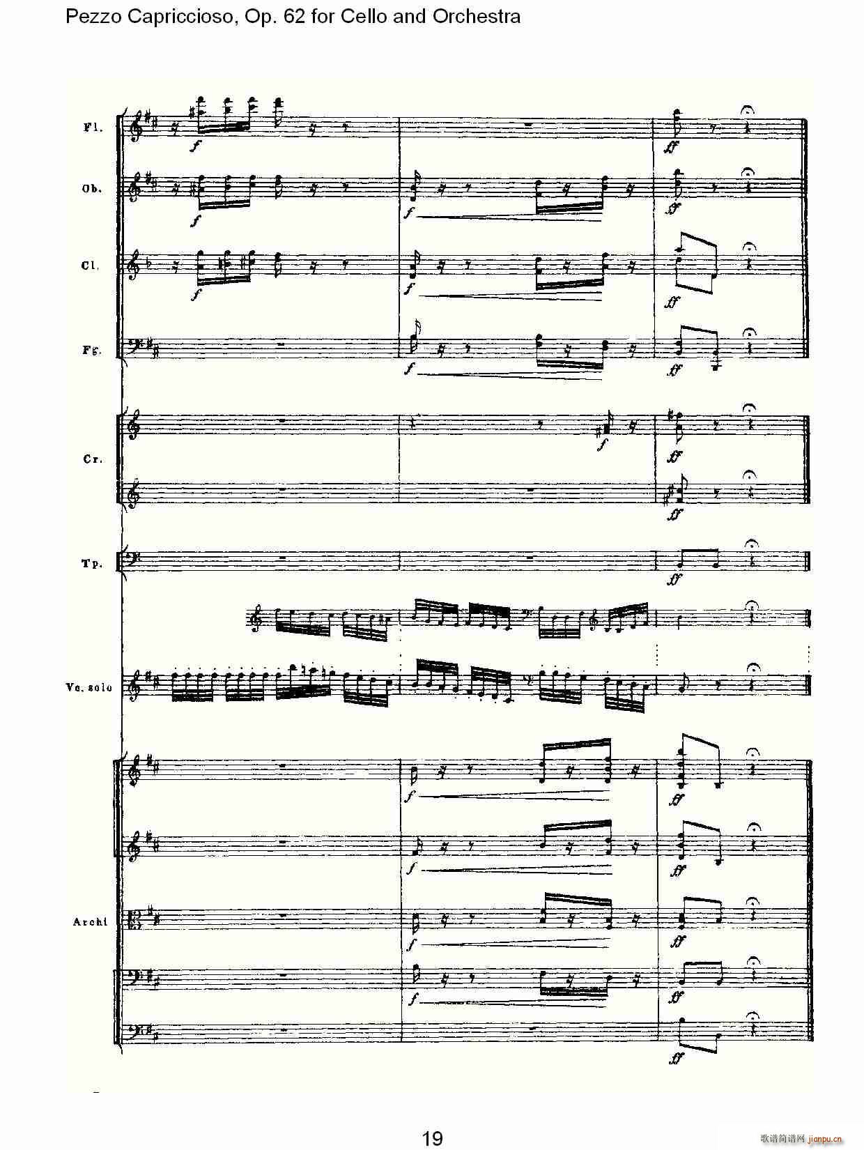 Pezzo Capriccioso, Op.62(V)19