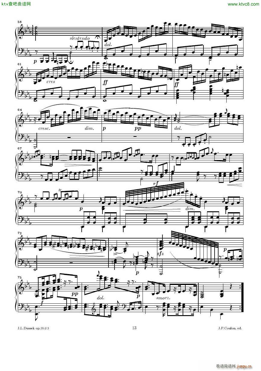 Dussek Sonate No13 op35 No3(V)13