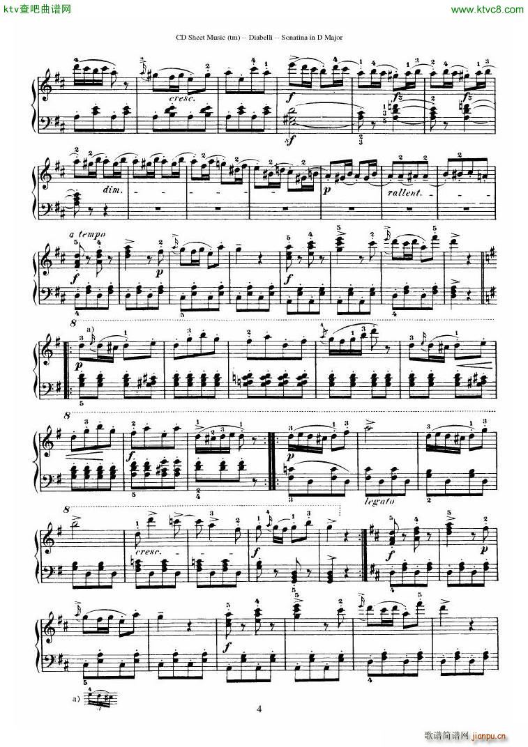 Diabelli Sonatinas Op 168 No 1 7 34P(V)22